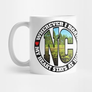 Heart Stays Home - North Carolina Mug